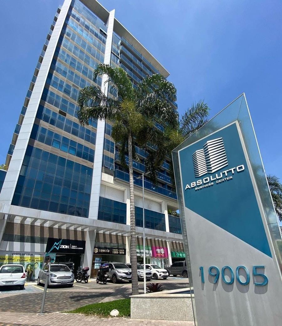 Fachada do Absolutto Business Center, na Av. das Américas 19005